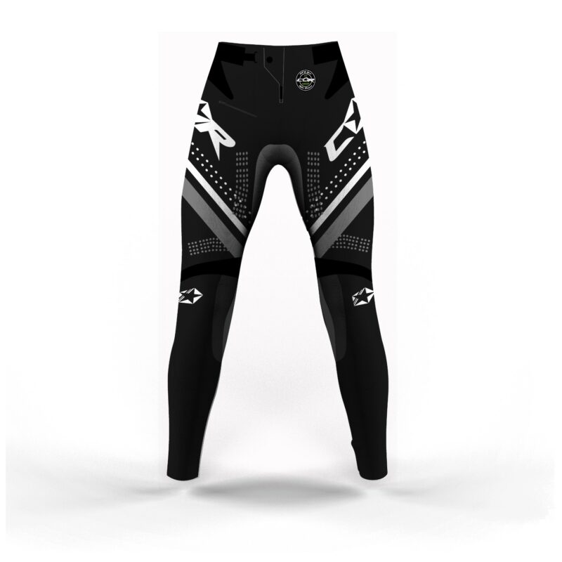 Pantalon Motocross Race noir blanc gris