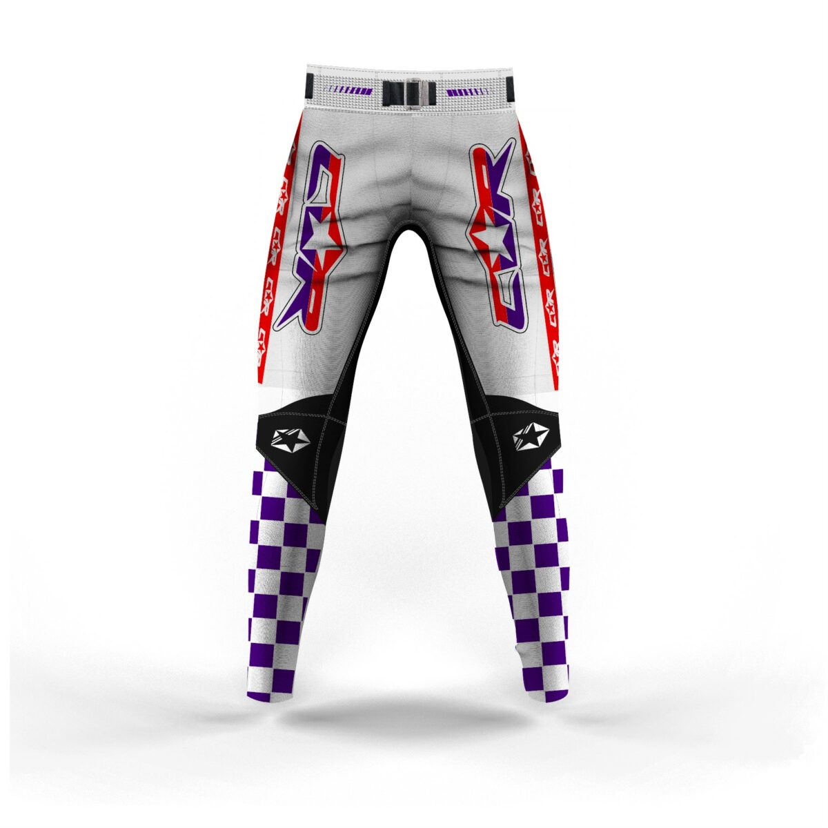 Pantalon Motocross Vintage damier – Image 2